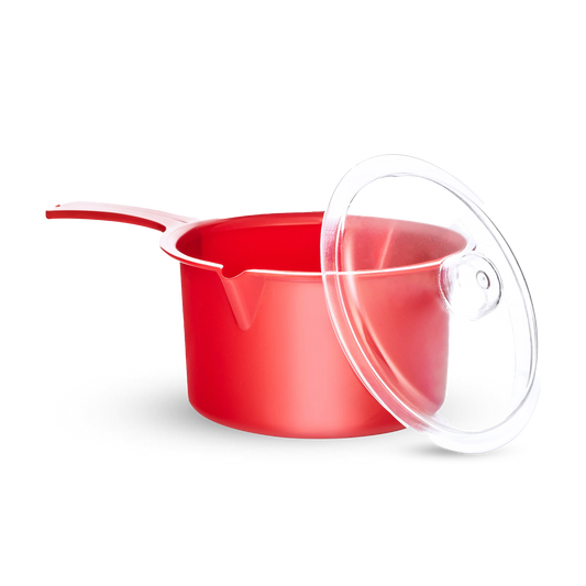 Pendeford Red Sauce Pan & Lid Small 0.6L