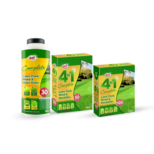 Doff 4 In 1 Complete Lawn Feed, Weed & Moss killer 1.60kg 1kg