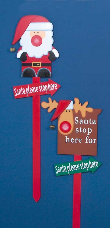 Premier Santa Stop Here Sign 1M