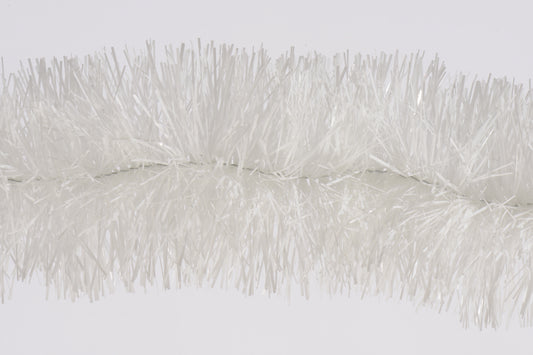 Kaemingk Tinsel Garland Shiney 6 Ply White