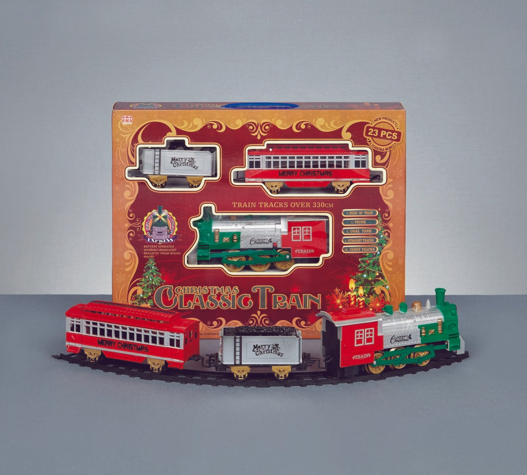 Premier Christmas Train Set With Sound 23 Piece