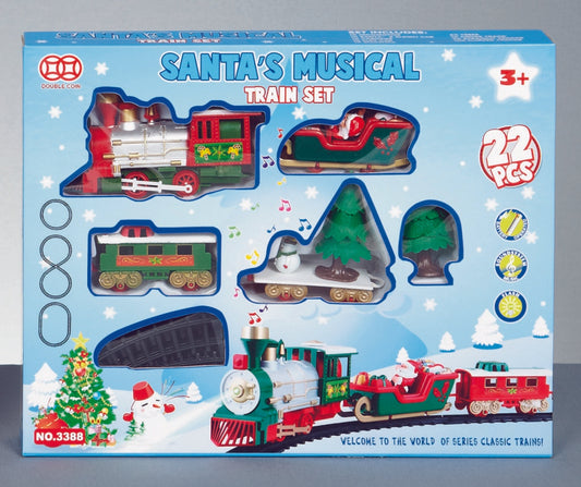 Premier Christmas Train Set With Music Jingle Bells 22 Piece