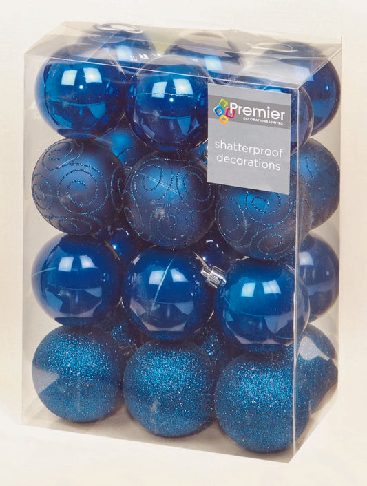 Premier 60mm Multi Finish Balls Pack 24 Midnight Blue