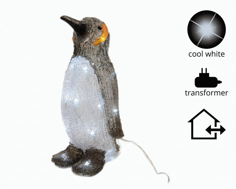 Lumineo Outdoor LED Acrylic Penguin 24 Light Cool White