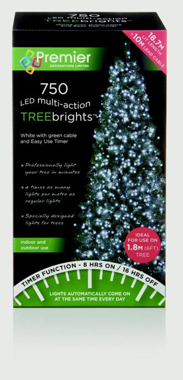 Premier Multi-Action Treebrights With Timer White 750 LED