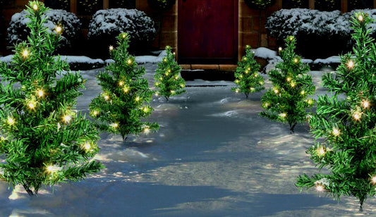 Premier LED Tree Path Lights 6 Piece 15 Warm White LEDs