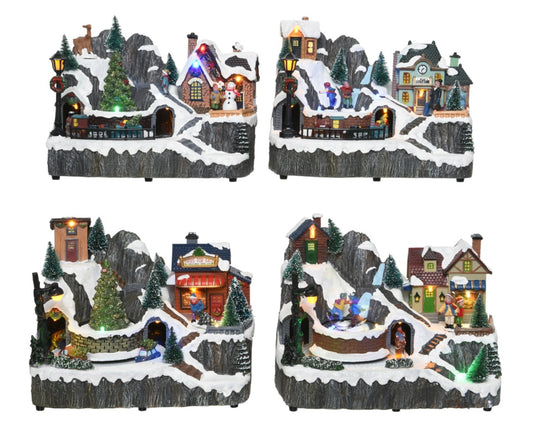 Kaemingk LED Village Scene Assorted