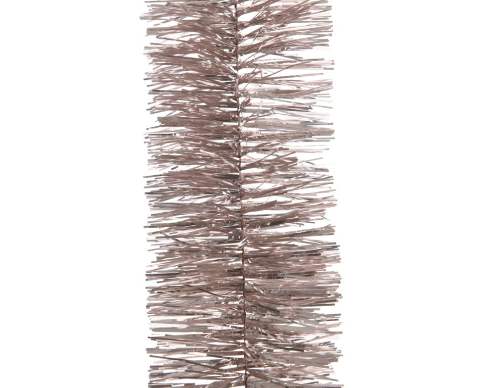 Deco 4 Ply Shiny Tinsel Garland 270cm Blush Pink