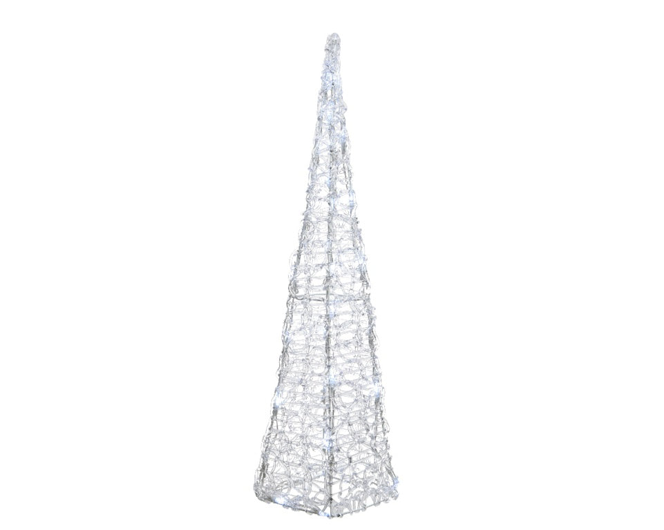 Kaemingk LED Acrylic Pyramid 30 LEDs Cool White