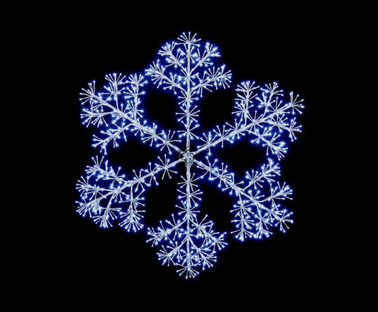 Premier Silver Starburst Snowflake 960 LEDs 1.2m