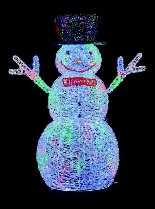 Premier Acrylic Snowman 76cm 88 LEDs