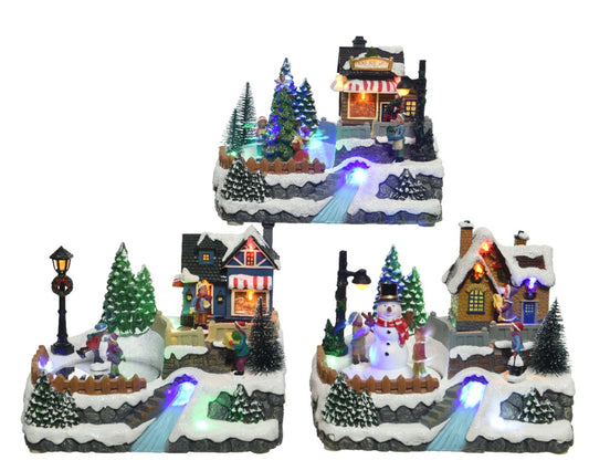 Kaemingk LED Winter Scenery 15x21x16cm-10L