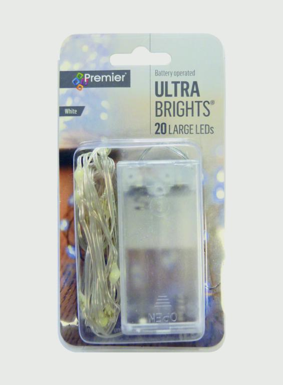 Premier Indoor Ultrabrights Large Lights 20 LED White