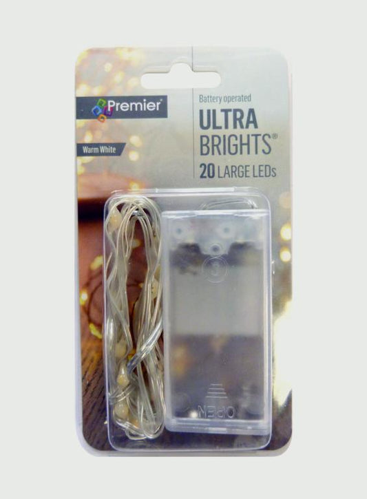 Premier Indoor Ultrabrights Large Lights 20 LED White