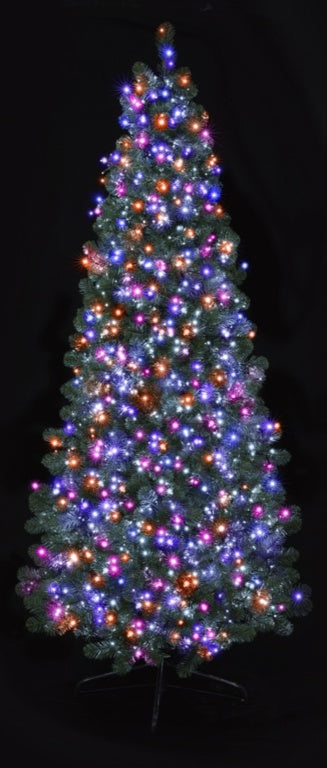 Premier Multi Action Treebrights With Timer 500 LED  Multi/Green