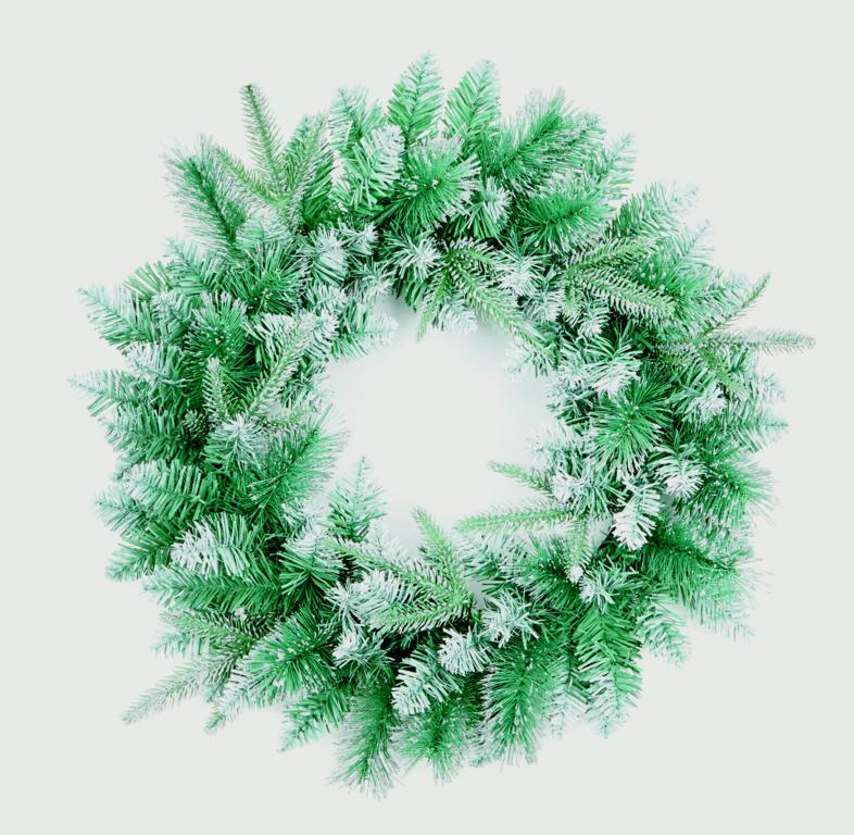 Premier Bluemont Fir Wreath Silver Glitter 50cm