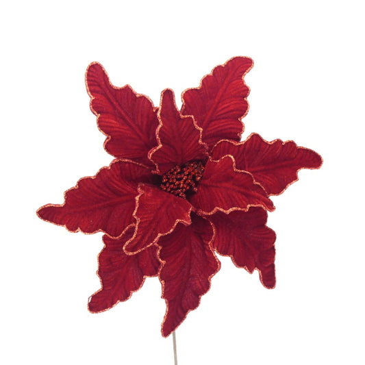 Davies Products Super Luxe Poinsettia Stem 50cm