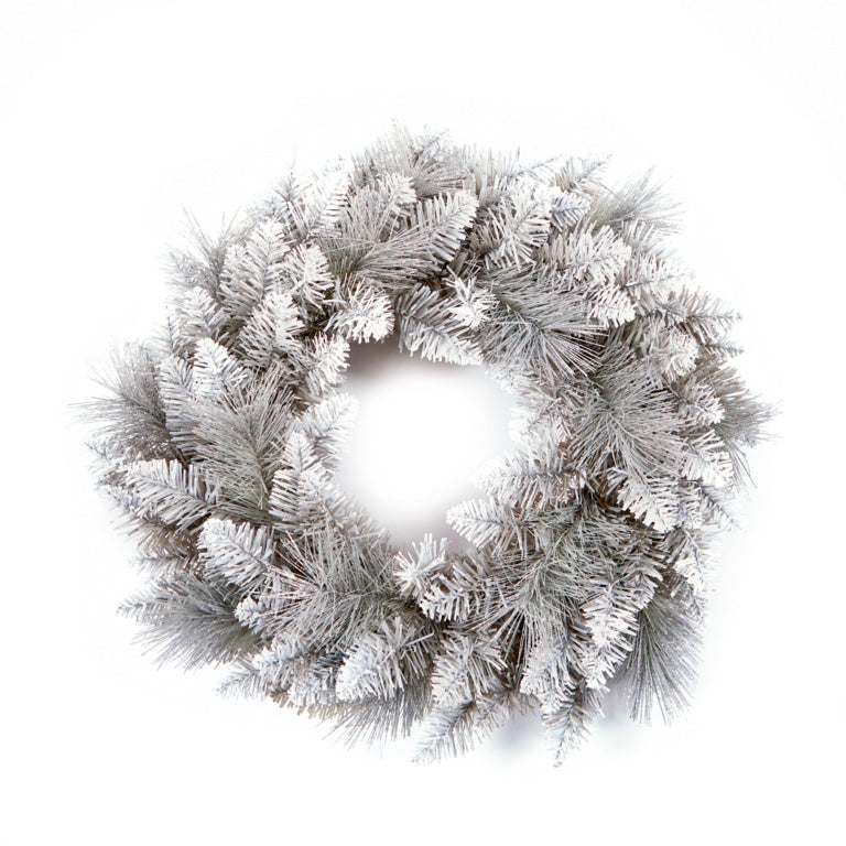 Premier Silver Tip Wreath 50cm