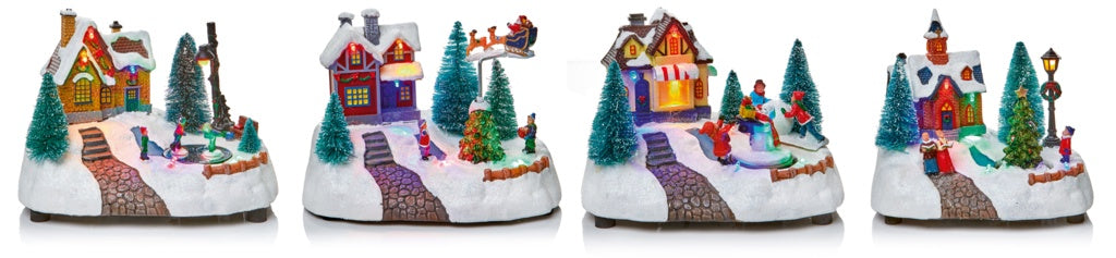 Premier Animated Christmas House 14cm