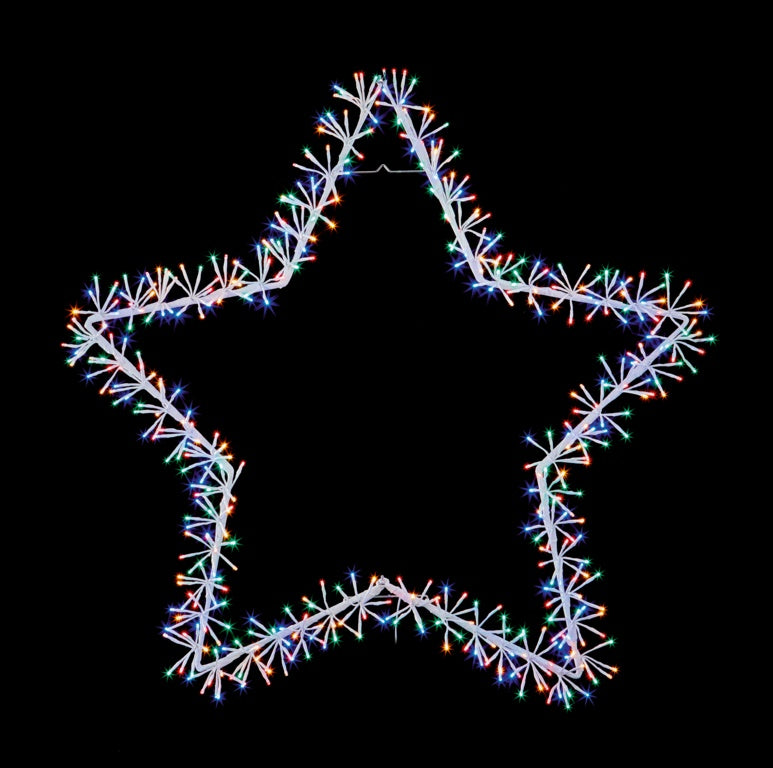 Premier Star Cluster 320 White LEDs 90cm White/Multi Coloured