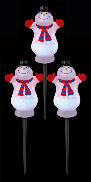 Premier Snowman Path Light 3 Piece 48cm