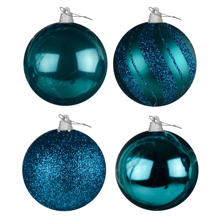 Davies Products Luxury Baubles 4 x 15cm Kingfisher