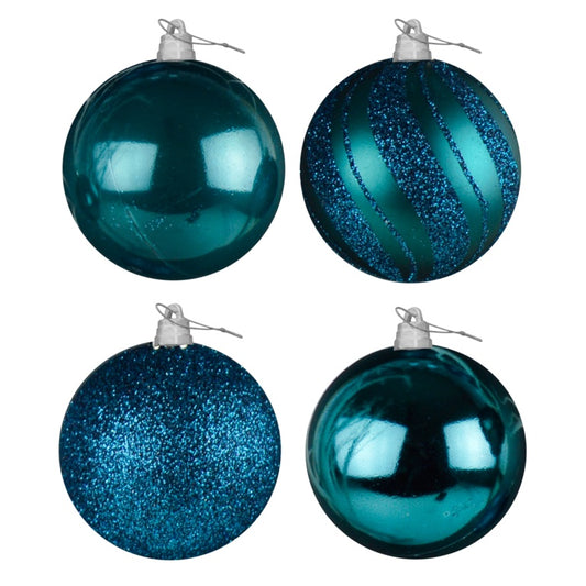 Davies Products Luxury Baubles 4 x 15cm Kingfisher