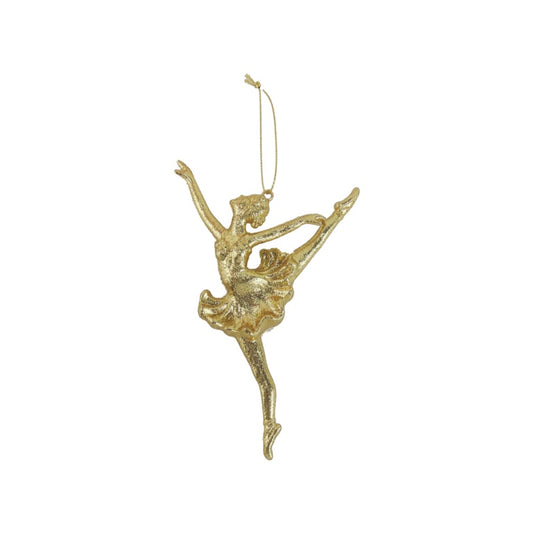 Davies Products Glitter Ballerina 16cm Gold