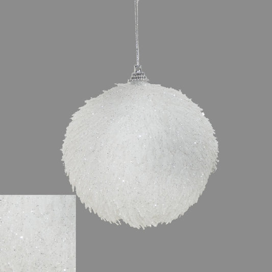 Davies Products Fluffy Glitter Snowball 8cm