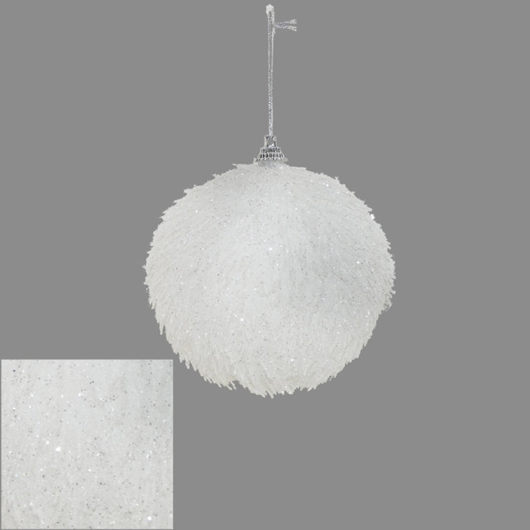 Davies Products Fluffy Glitter Snowball 8cm