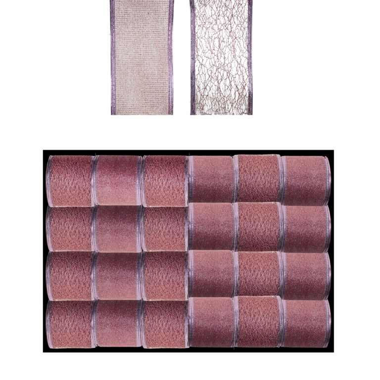 Davies Products Glitter Wire Ribbon 2.7m Blush