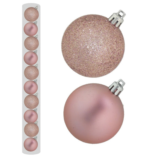 Davies Products Baubles Pack 10 6cm Peach