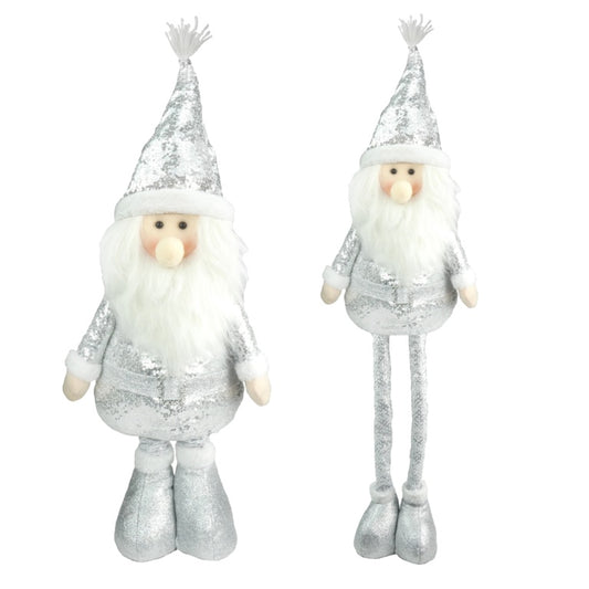 Davies Products Sparkly Santa 100cm Silver