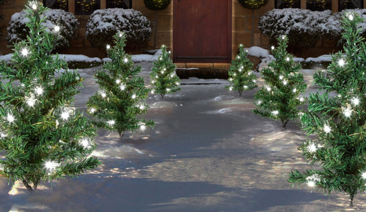 Premier Tree Path Lights 40cm 6 Piece 15 White LEDs