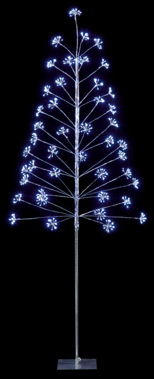 Premier 810 LED Multi Bright Tree Silver 2.1m