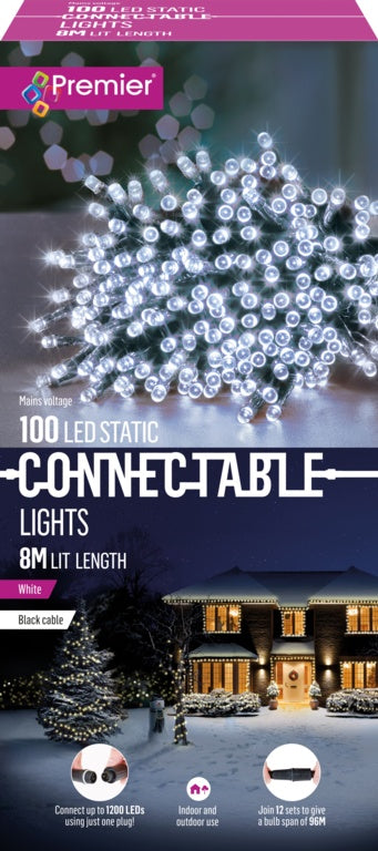 Premier Connectable Lights 100 LEDS White