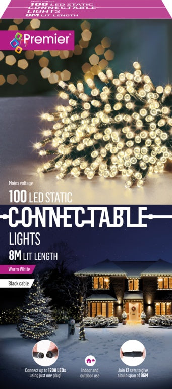 Premier Connectable Lights 100 LEDS White