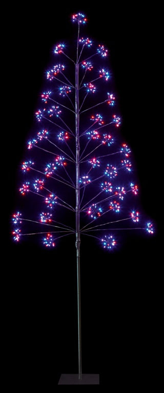 Premier 810 LED Multi Bright Tree Black 2.1m