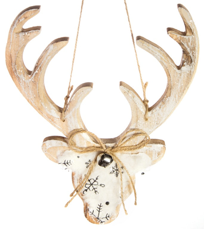 Premier Gold Wood Chunky Stag Head 25cm