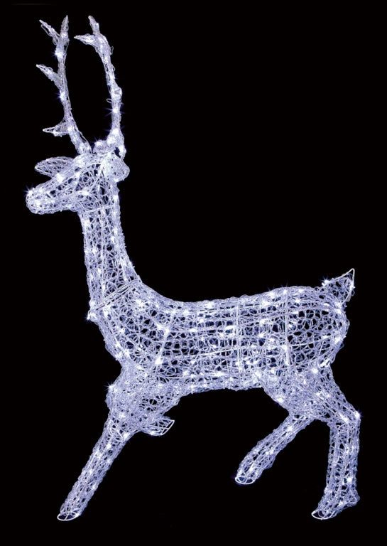 Premier Stag With Twinkling LEDs 1.4m 300 White LEDs