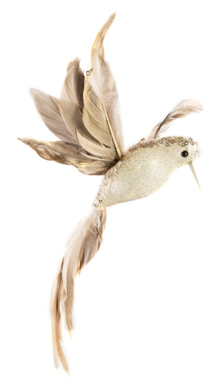 Premier Sequin Humming Bird 23cm Gold