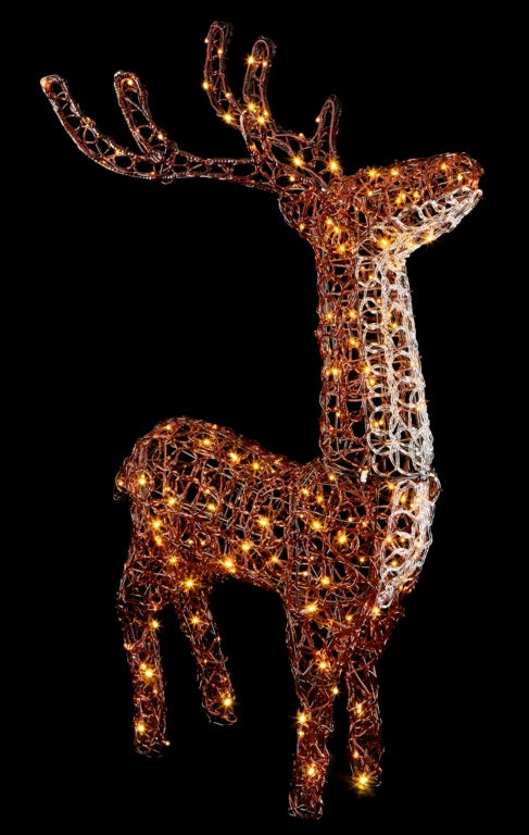 Premier 200 LED Reindeer Full Colour Twinkling 1.2m