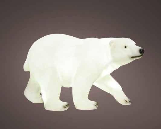 Kaemingk LED Bear Fibreglass Stand White 44cm