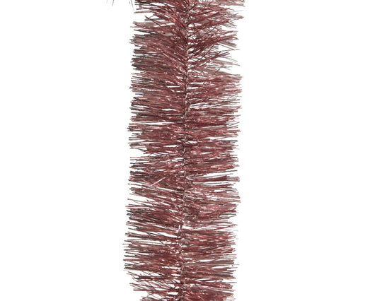 Kaemingk Tinsel Garland 270cm Shiny Velvet Pink