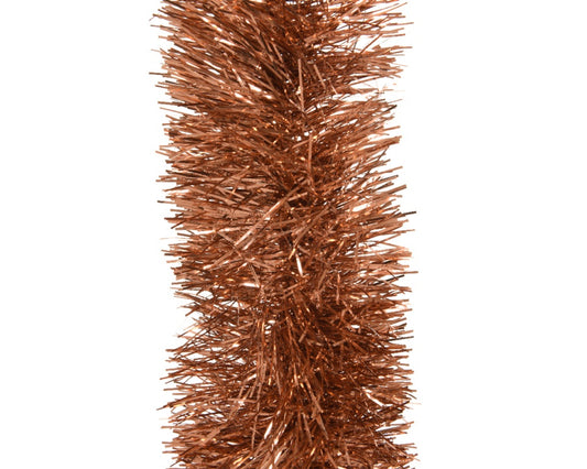 Kaemingk Tinsel Garland Shiny Terra Brown 270cm