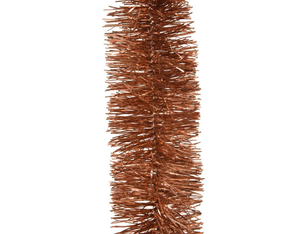 Kaemingk Tinsel Garland Shiny Terra Brown 270cm