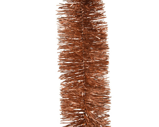 Kaemingk Tinsel Garland Shiny Terra Brown 270cm