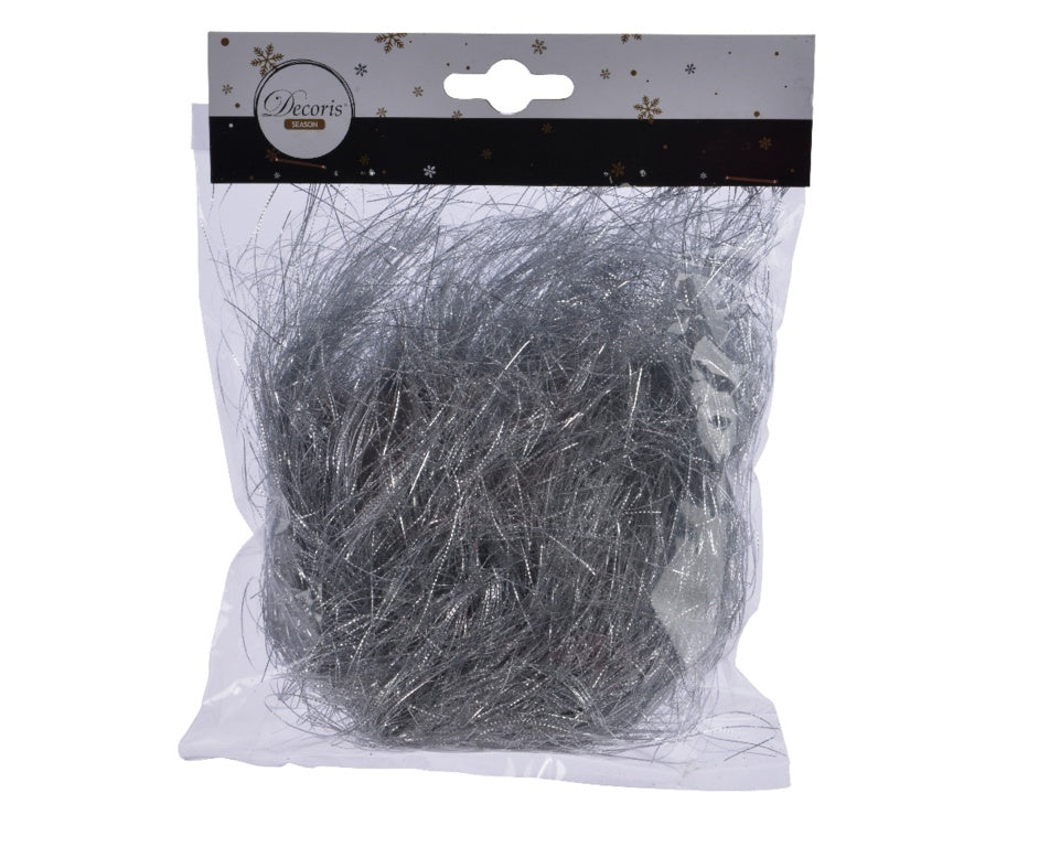 Kaemingk Hair PVC Punched Tinsel Silver