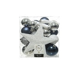 Kaemingk Shatterproof Baubles Assorted 8cm