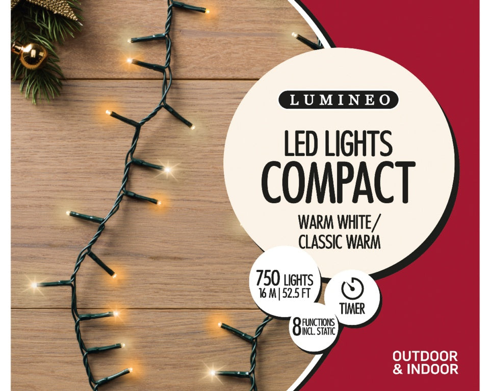 Lumineo 750 LED Compact Lights 1600cm Warm White/Classic White